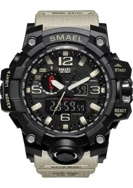 Smael S1545 Haki Erkek Kol Saati: Dayanıklı ve Çok Fonksiyonlu Spor Saatleri