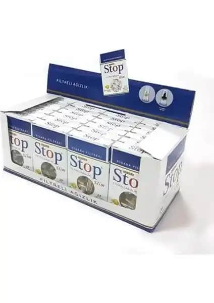 Stop Slim Filtreli Ağızlık 25'li Paket Sağlıklı ve Konforlu Sigara Deneyimi Sunar