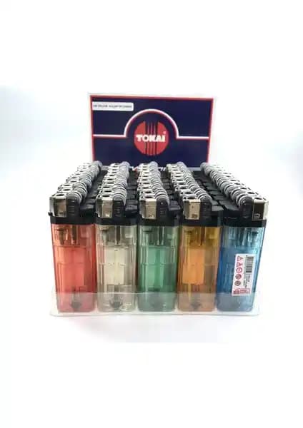 Tokai Taşlı Çakmak 50 Adet: Renkli ve Dayanıklı Pratik Aksesuar