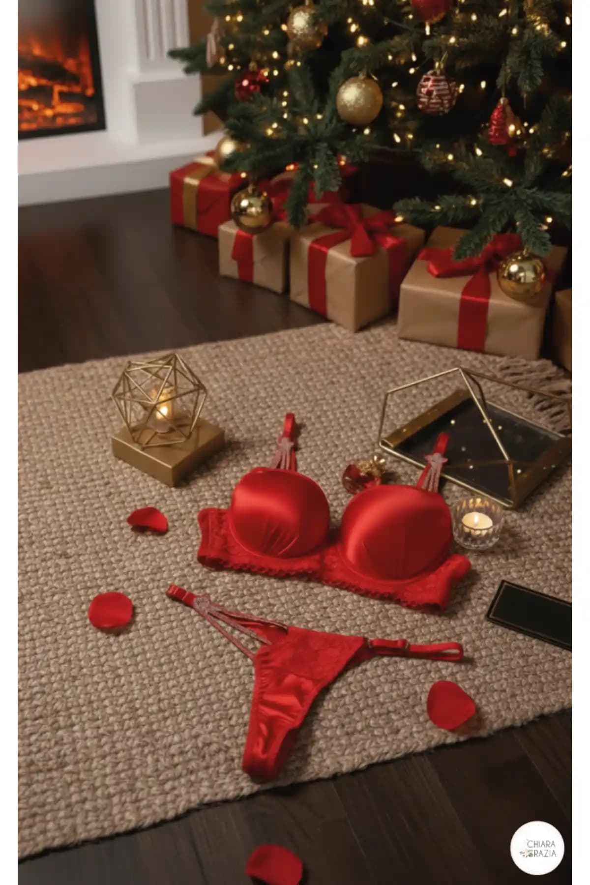 Chiara Grazia Özel Tasarım Kırmızı Sütyen Takımı Yüksek Kalite ve Sürdürülebilirlik Özellikleriyle