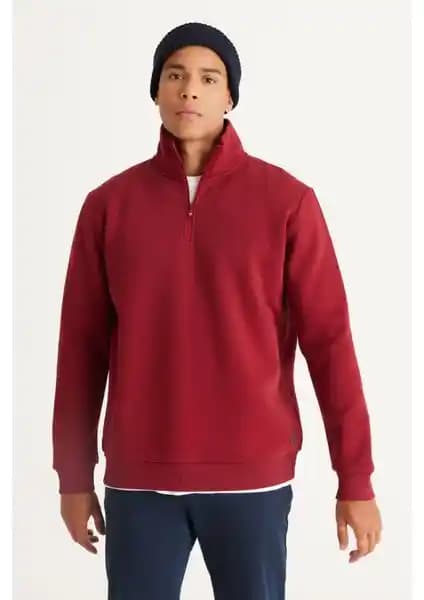 Altınyıldız Classics Bordo ve Lacivert Kapüşonlu Sweatshirt Modelleri Karşılaştırması