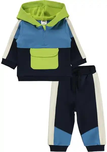 Civil Baby 6-18 Ay Erkek Bebek Lacivert Eşofman Takımı Konfor ve Şıklık