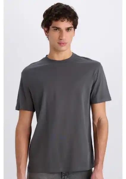 DeFacto %100 Pamuk Regular Fit Bisiklet Yaka Basic Kısa Kollu Tişört Modelleri