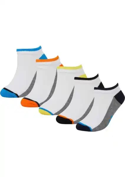 DeFacto Erkek Çocuk Desenli 5'li Patik Çorap Seti Konfor ve Şıklık Sunar