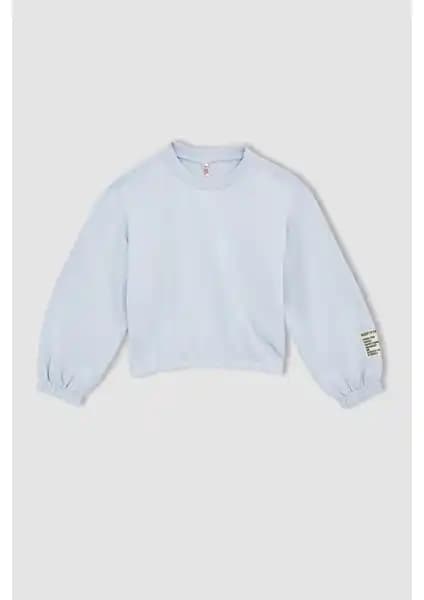 DeFacto Kız Çocuk Regular Fit Bisiklet Yaka Kalın Kumaş Sweatshirt İncelemesi