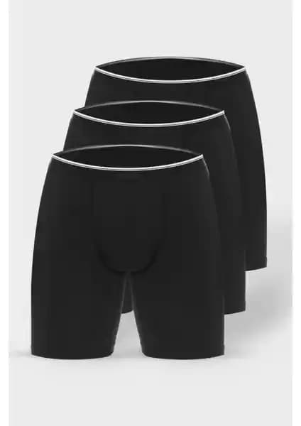 Donkshot 3'lü Uzun Likralı Erkek Boxer 1004: Konforlu ve Dayanıklı İç Giyim Seçeneği