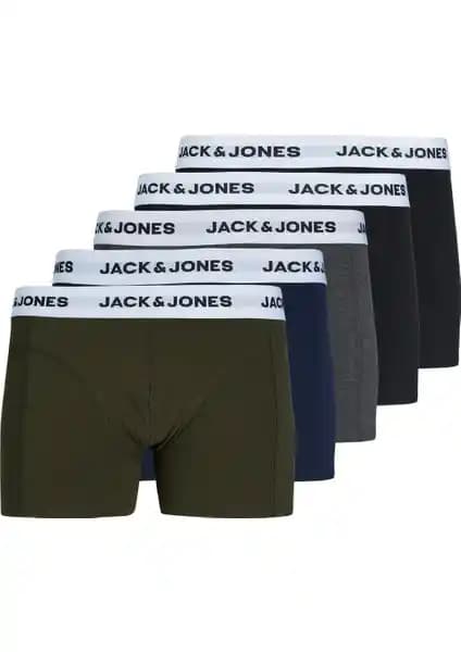 Jack & Jones Erkek Soft Renkli 5 Li Boxer Paketi Konfor ve Şıklığı Bir Arada Sunuyor