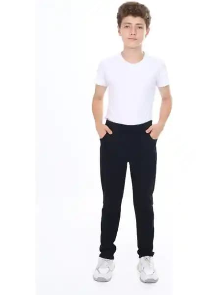 Kinderos Okul Pantolonu: Rahat, Dayanıklı ve Ayarlanabilir Beli Lastikli Model