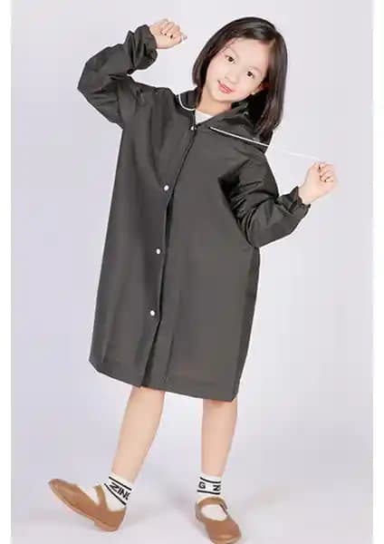 Marlux Siyah Çocuk Yağmurluk MARCYGM001: Su Geçirmez ve Fonksiyonel Dış Giyim