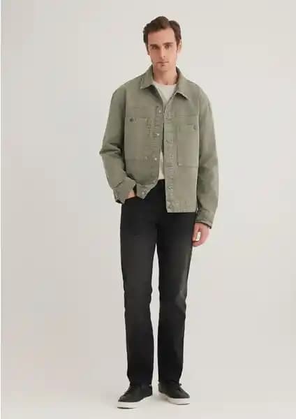 Mavi Hunter Premium Koyu Gri Smoke Jean Pantolon - Atletik Erkekler İçin Rahat Kesim