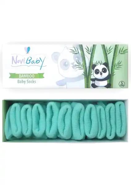 Novibaby 5'li Bambu Yenidoğan Bebek Çorapları: Sağlıklı ve Konforlu Seçenek
