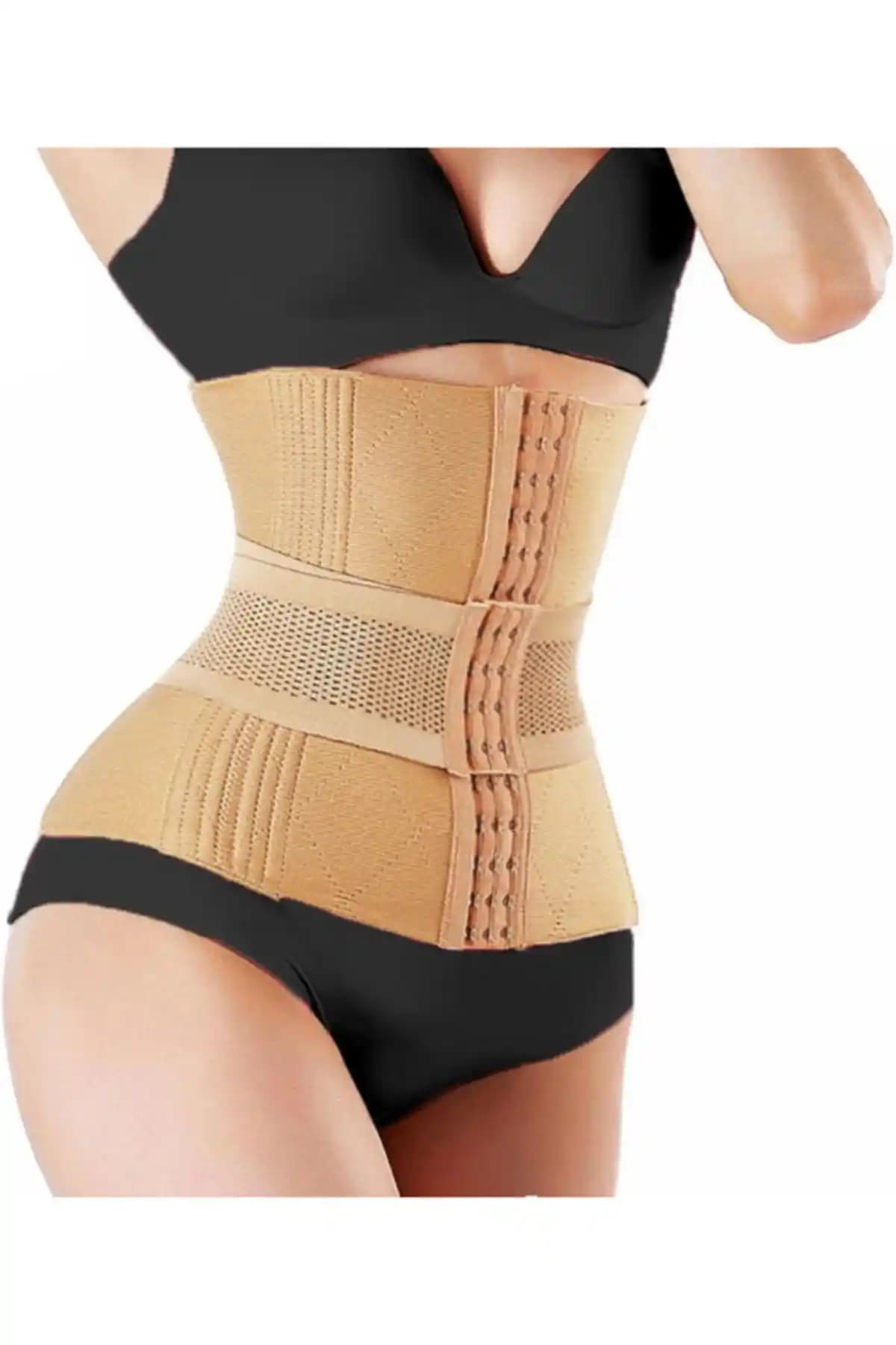 Tommy Chak Softbelly Agraflı Sıkılaştırıcı Kum Saati Korsesi Siyah - Bel Şekillendirici ve Destekleyici