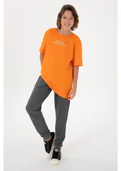 U.S. Polo Assn. Erkek Çocuk Antrasit Melanj Eşofman Altı Konfor ve Şıklık Sunar