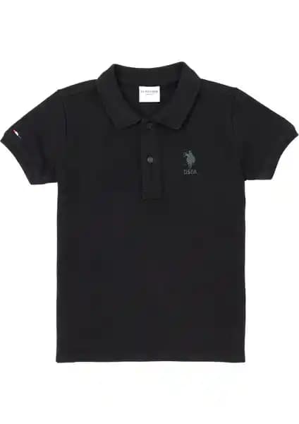 U.S. Polo Assn. Erkek Çocuk Siyah Basic Tişört - Rahat ve Dayanıklı Tasarım