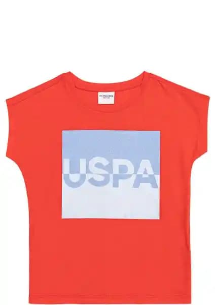 U.S. Polo Assn. Kız Çocuk Kırmızı T-Shirt 50252289-VR213: Rahat ve Şık Tasarım