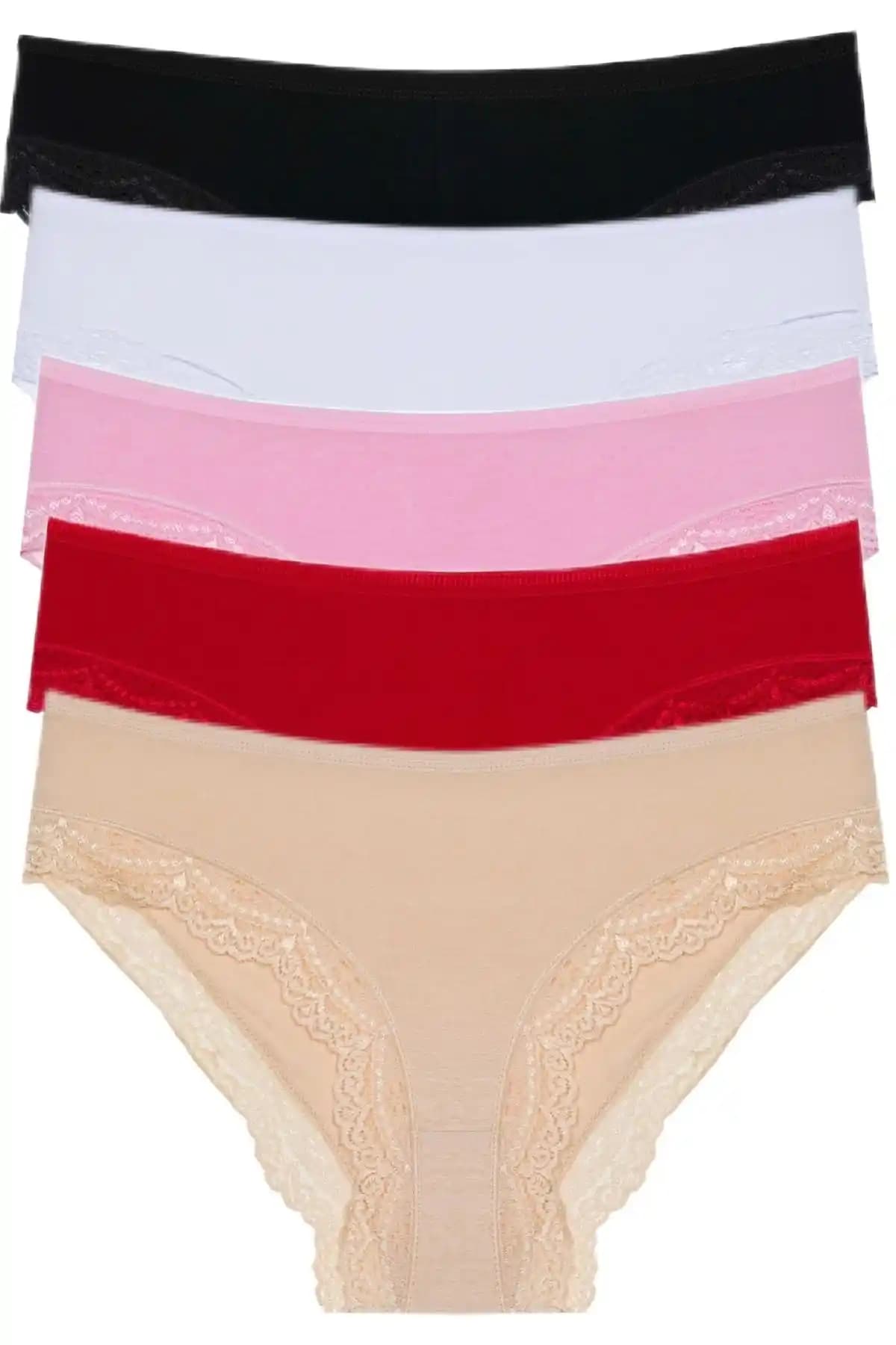 Afrodizyac 5'li ve 6'lı yüksek bel dantel detaylı iç giyim setleri ve özellikleri