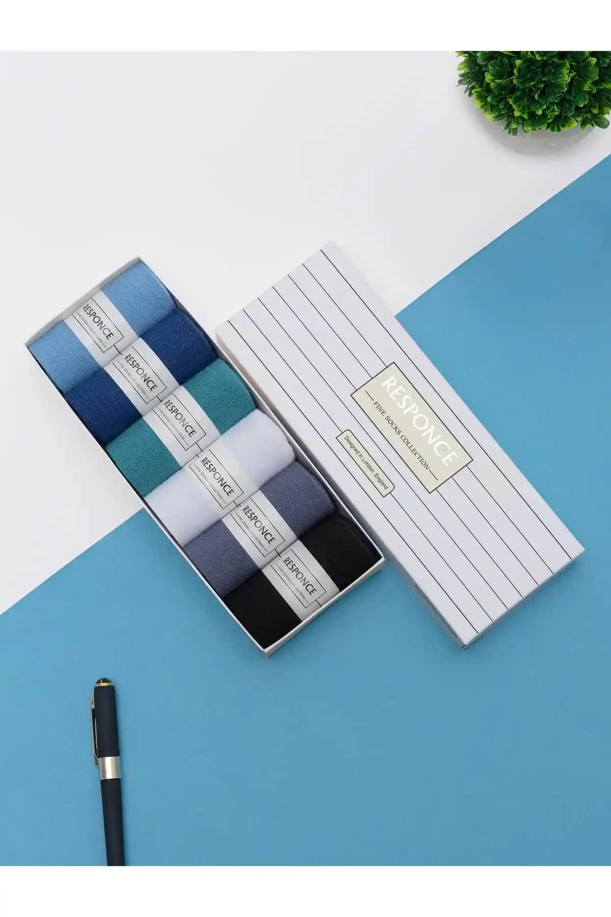 CALLAVI Kolej Soket Pamuk Çorap 6 Çift Çok Renkli ve Rahat Günlük Kullanım İçin