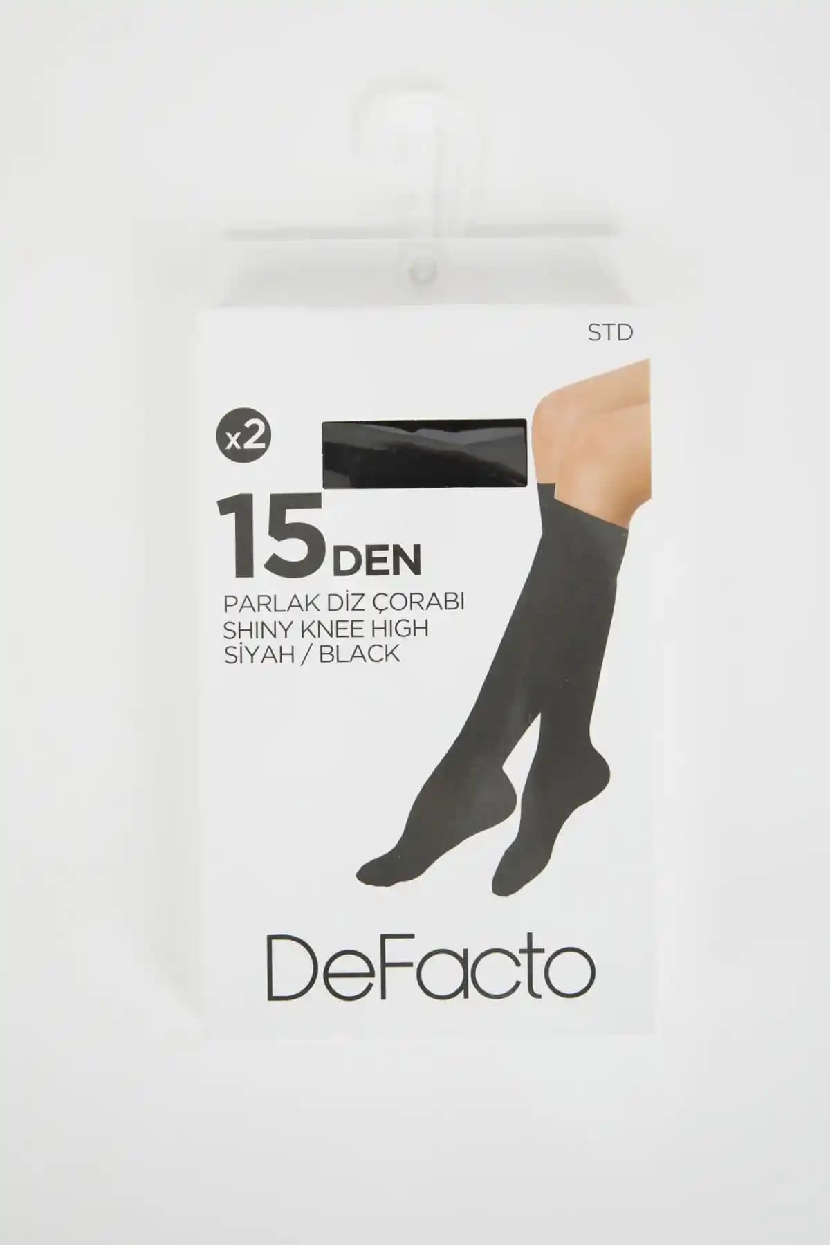 Defacto 15 Den Fit Kadın Diz Altı Çorapları Modern Tasarım ve Konfor Sunar