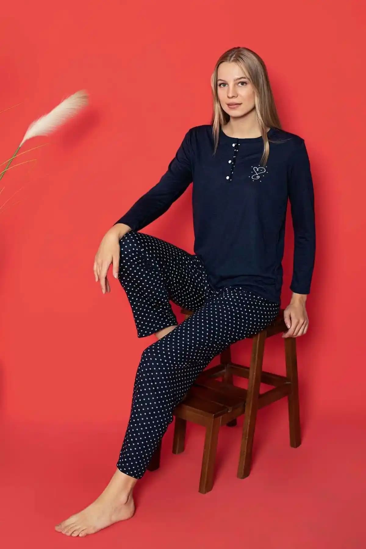 Farya Home Dreamy Uzun Kollu Puantiyeli Düğmeli Yaka Pijama Takımı Özellikleri ve Kullanım İpuçları