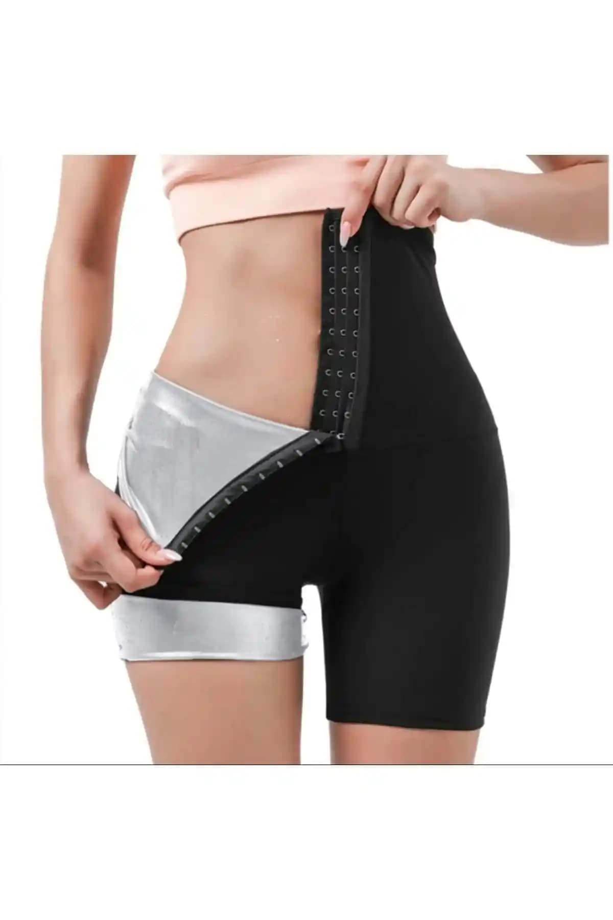 FİT WOMEN Şort Agraflı Sauna Şort Kadınlar İçin Form ve Şıklık Sunar