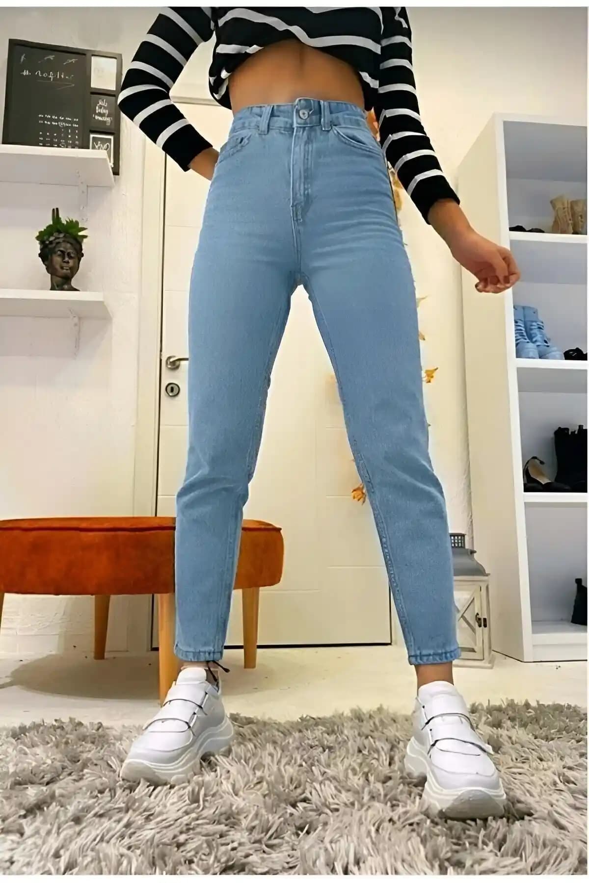 Genel Markalar Buz Kar Mom Jean Yüksek Bel Esnek Kot Pantolon İncelemesi