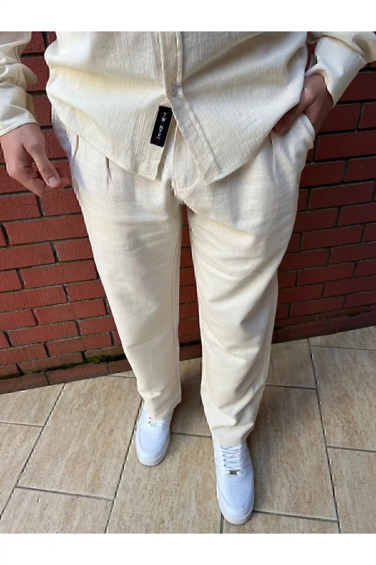 İmpara Moda Bol Kesim Baggy Keten Pantolon: Rahat ve Şık Günlük Giyim Seçeneği