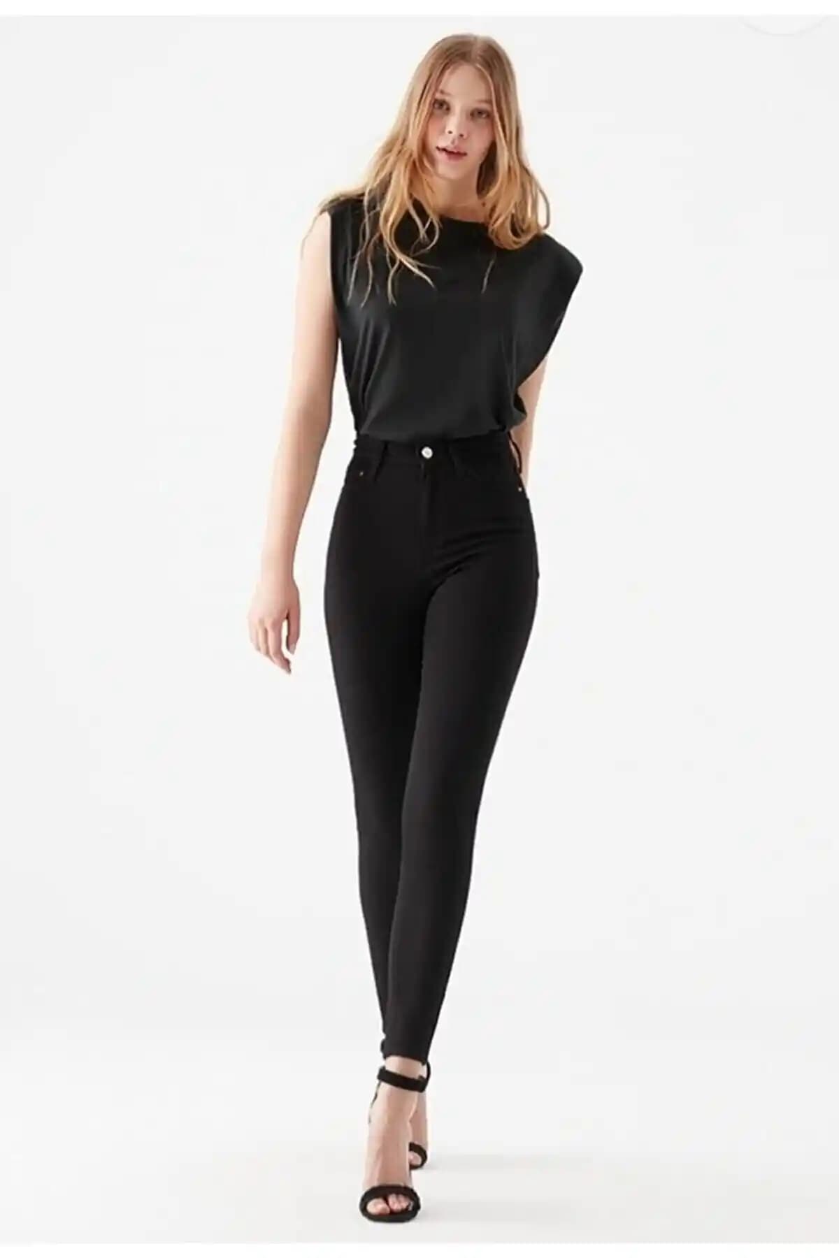 Livik Hot Cold Siyah Skinny Kot Pantolon Günlük Şıklık ve Konfor Sunar