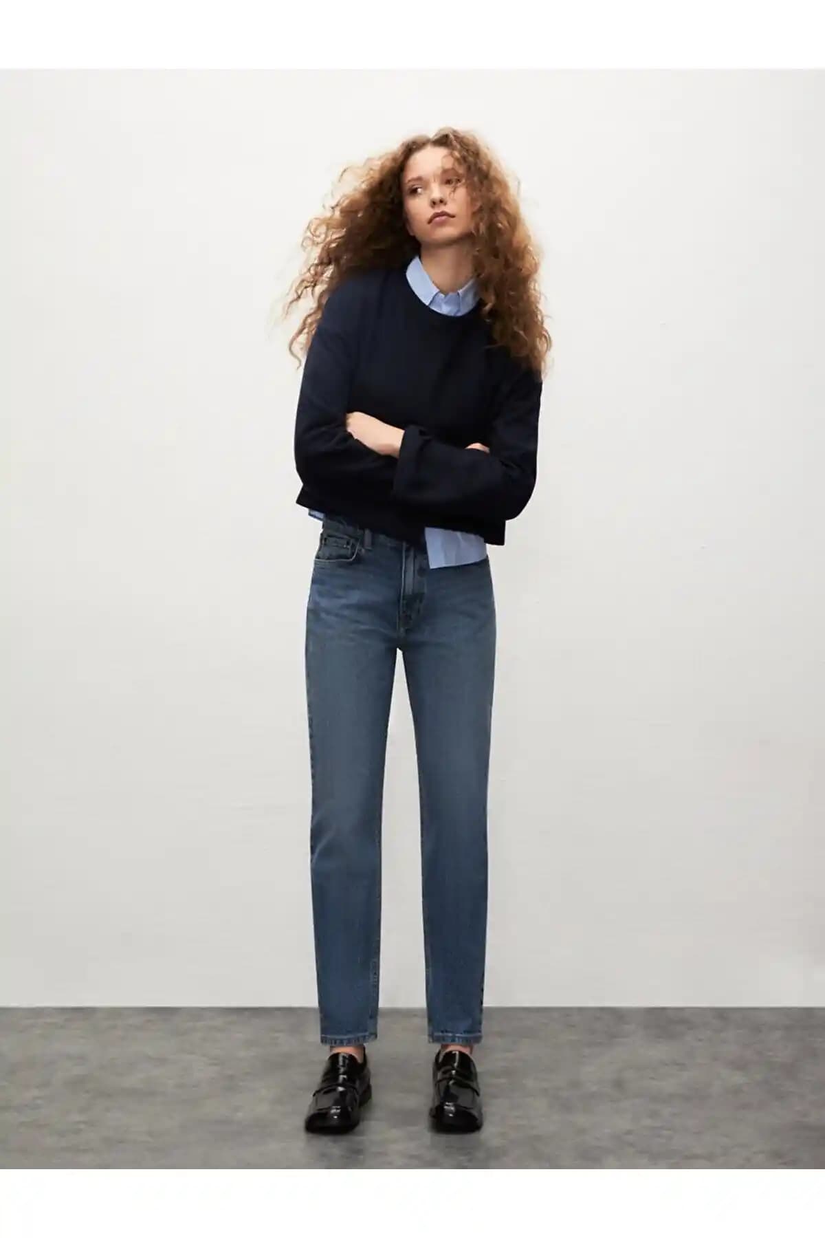 Ltb Wanda Düz Paça Yüksek Bel Jean Pantolon Modern ve Şık Kadın Denim Modeli