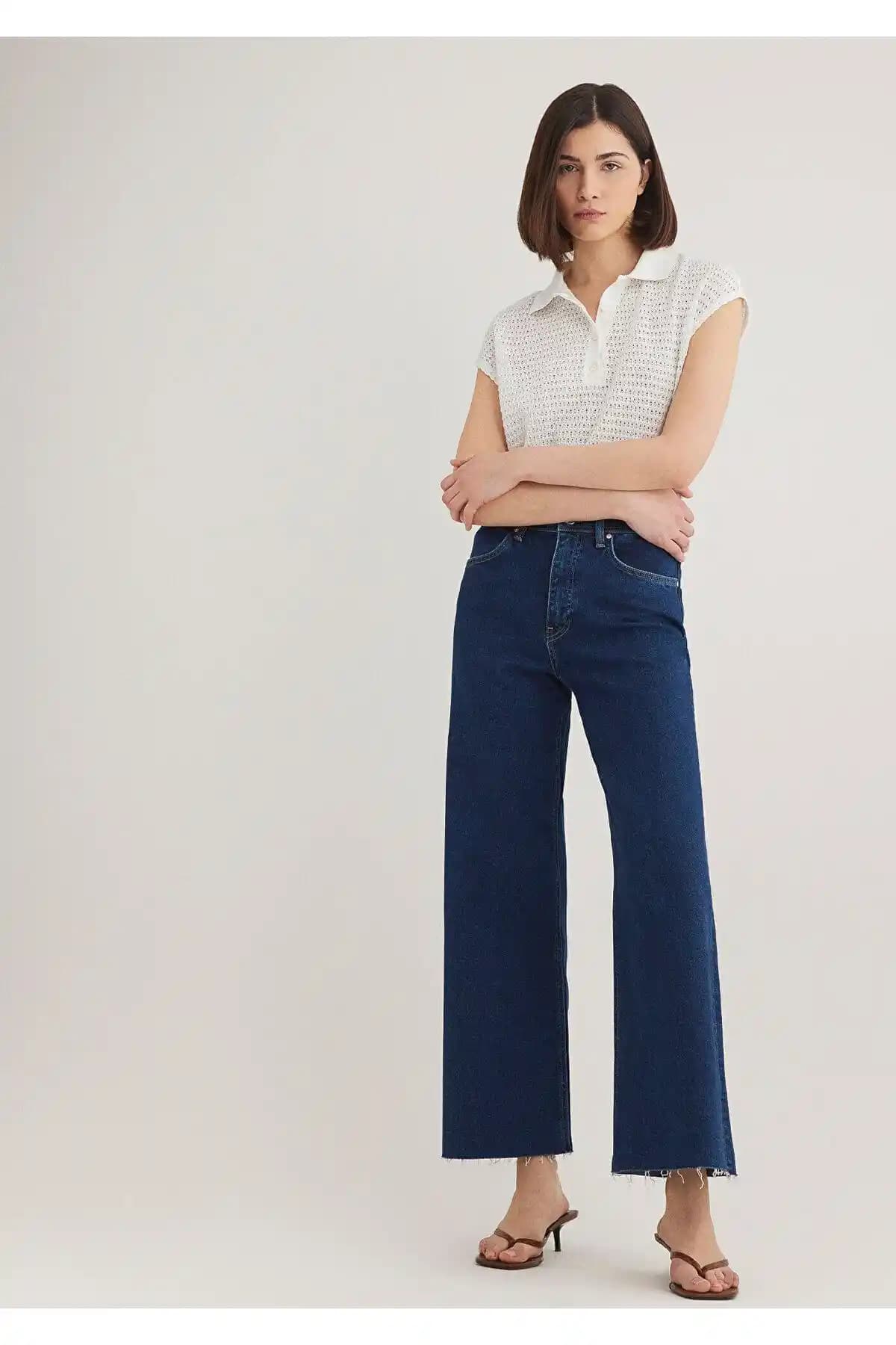 Mavi Paloma M Girly Koyu Jean Pantolon: Modern ve Rahat Günlük Stil İçin Uygun