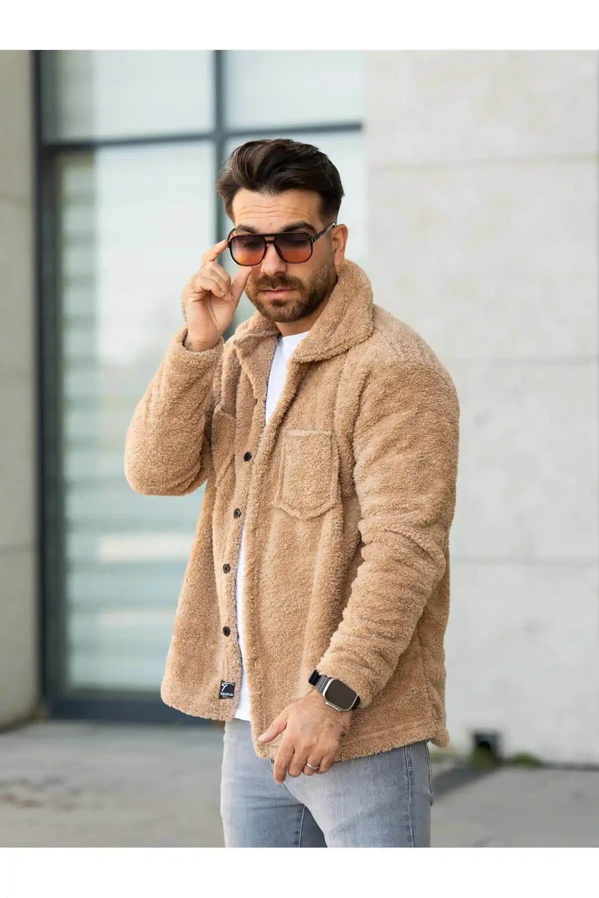 YONEZ MODA Erkek Kahverengi Peluş Ceket Detaylı İnceleme ve Özellikleri