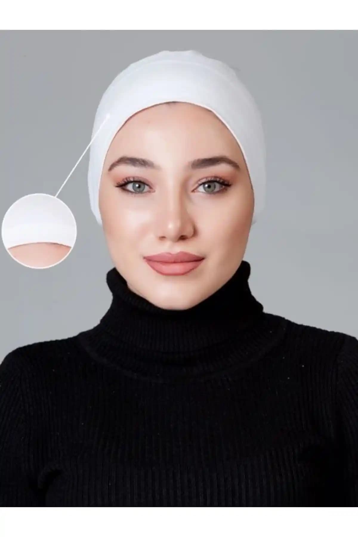 Nanak Beyaz Penye Kaymayan Bone ile Günlük Şıklık ve Konfor Sağlayın