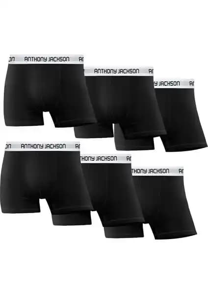 Anthony Jackson Likralı 6'lı Erkek Boxer Seti Konfor ve Şıklık Sunan Modern Tasarım
