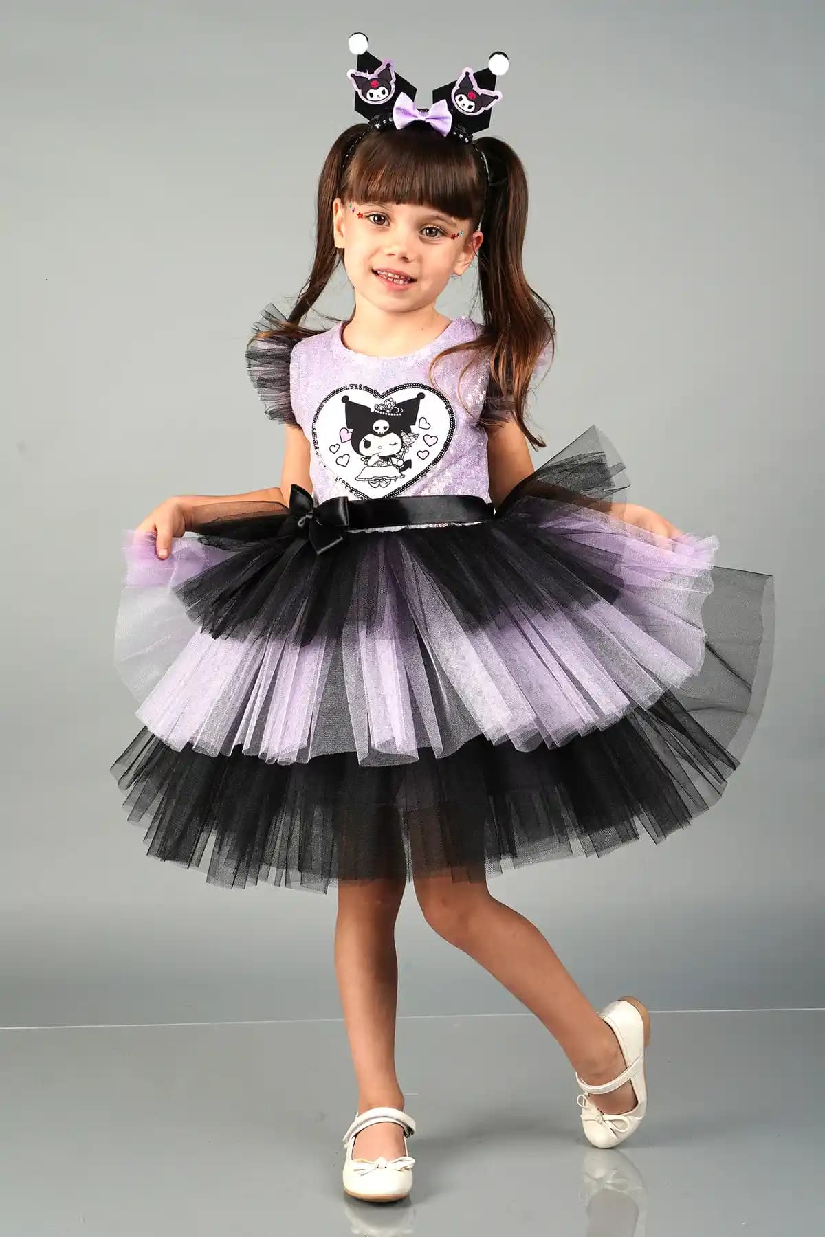 Delfini Kids KUROMİ Prenses Kostümü ve Elbisesi - Doğum Günü ve Özel Etkinlikler İçin