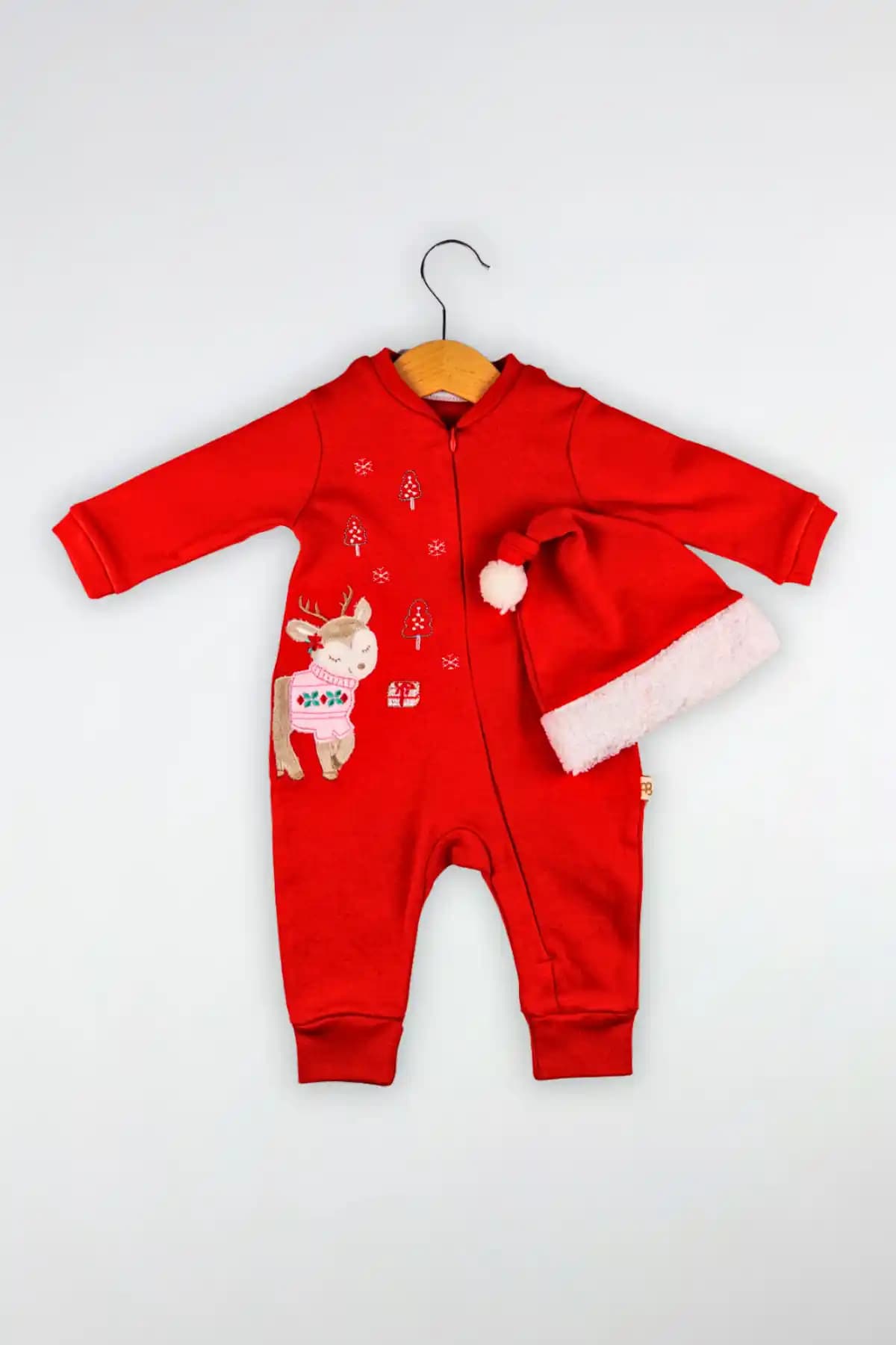 Globaby Geyikli Yılbaşı Unisex Bebek Tulumları Konfor ve Şıklık Sunar