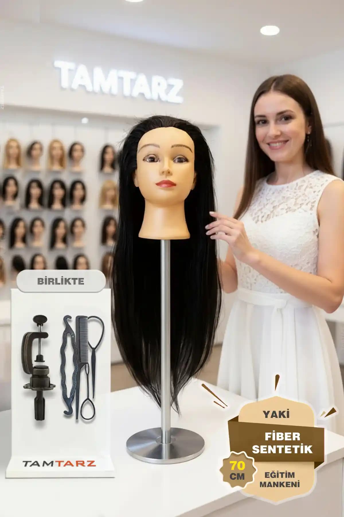 İnter Kuaför Eğitim Mankeni: Profesyonel Kuaförler İçin Dayanıklı ve Gerçekçi Çözüm