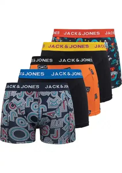 Jack & Jones Tyler 5'li Karışık Boxer Paketi Günlük Rahatlık ve Stil Sunar