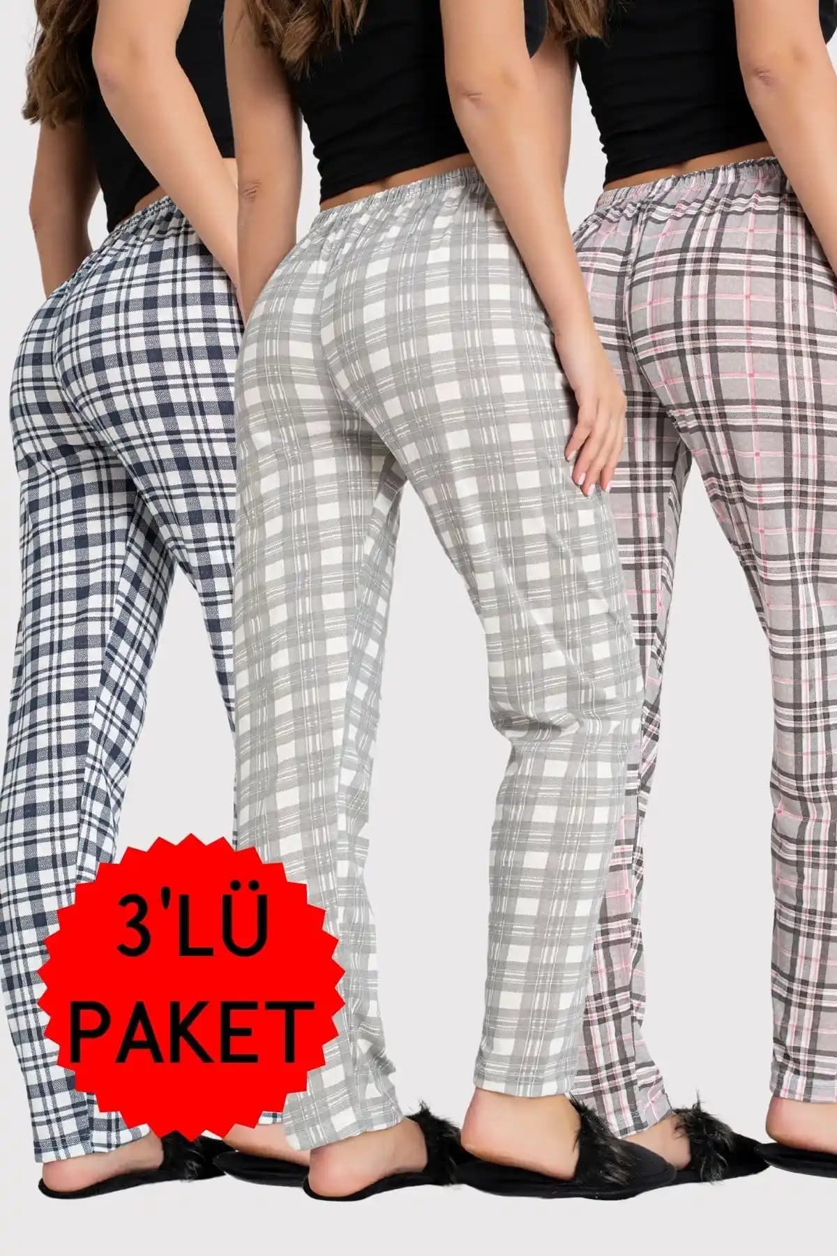 Kadınlar İçin Pamuklu, Bel Detaylı ve Nefes Alan Kumaşlı Pijama Altı Ürünleri