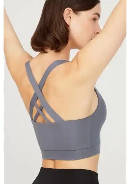 Los Ojos Antrasit Hafif Destekli Spor Sütyeni: Konfor ve Tasarımın Birleşimi