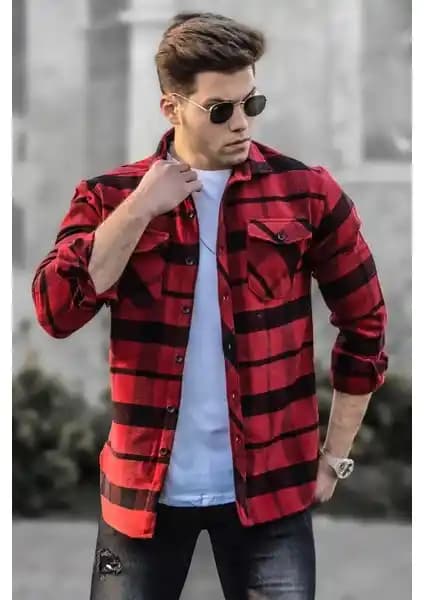 Madmext Erkek Kırmızı Oduncu Gömlek 4950: Şık ve Dayanıklı Kış Giyim Seçeneği