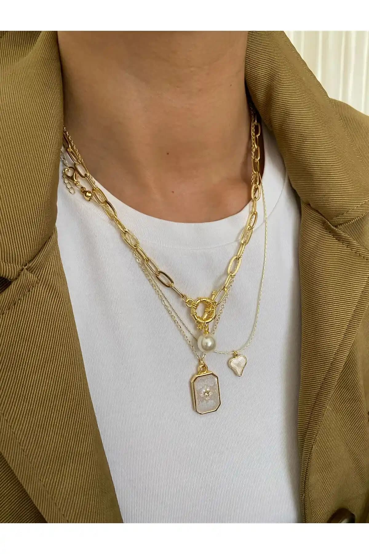 MagicStone Pole Star Top İnci Mine Kolye: Zarif ve Dayanıklı Şık Takı Seçeneği