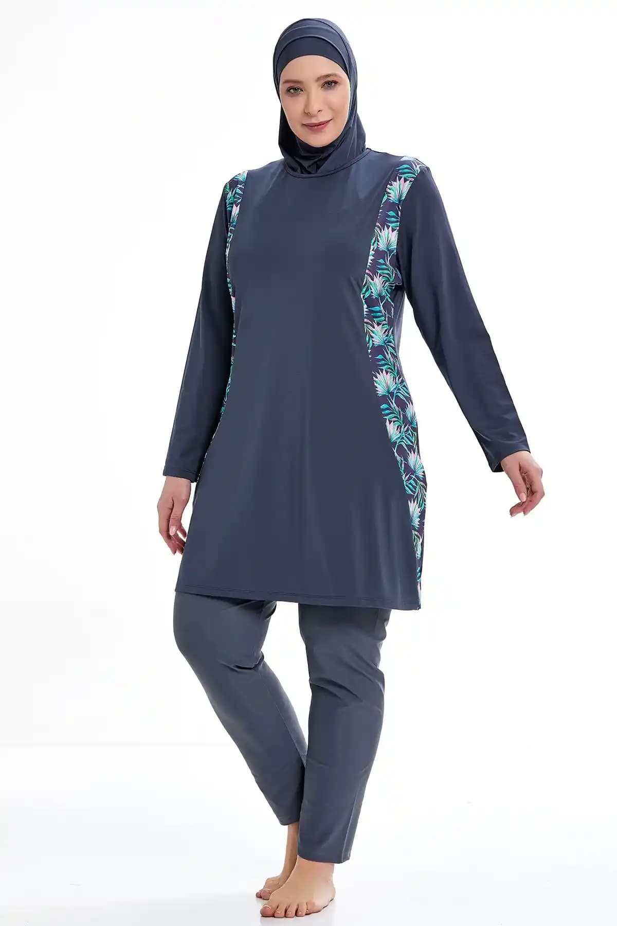 Meba Likralı Battal Büyük Beden Çiçek Desenli Uzun Kollu Tesettür Mayo İnceleme ve Kullanıcı Yorumları