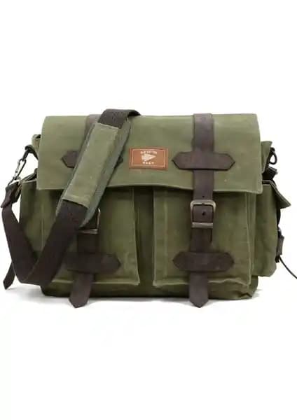 Old Cotton Cargo 7156: Dayanıklı ve Şık Vintage Kanvas Omuz Çantası Özellikleri