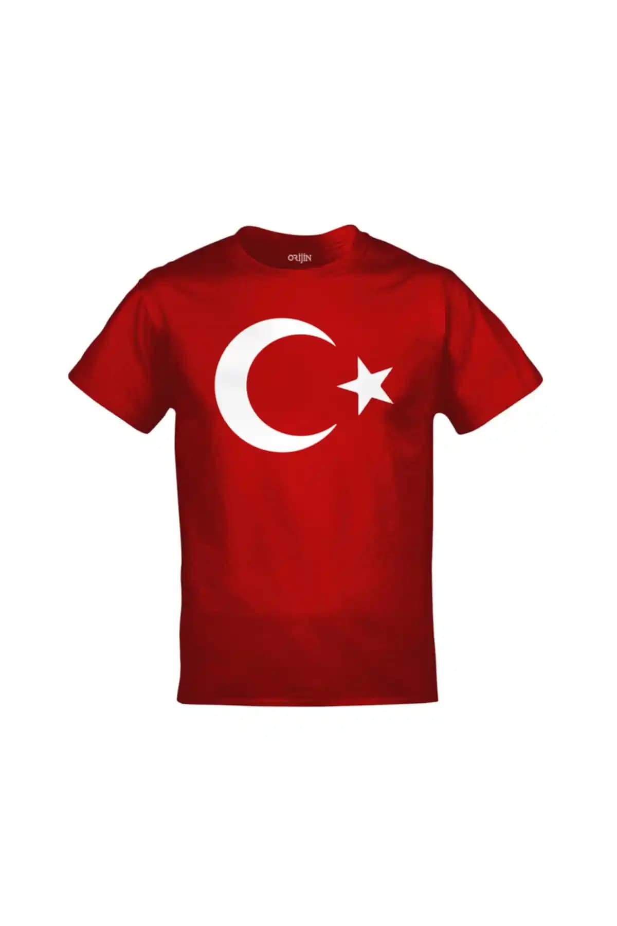 Orijin Tekstil Ay Yılz Türk Bayrağı Baskılı Unisex Kırmızı T-shirt Detaylı İnceleme ve Özellikler