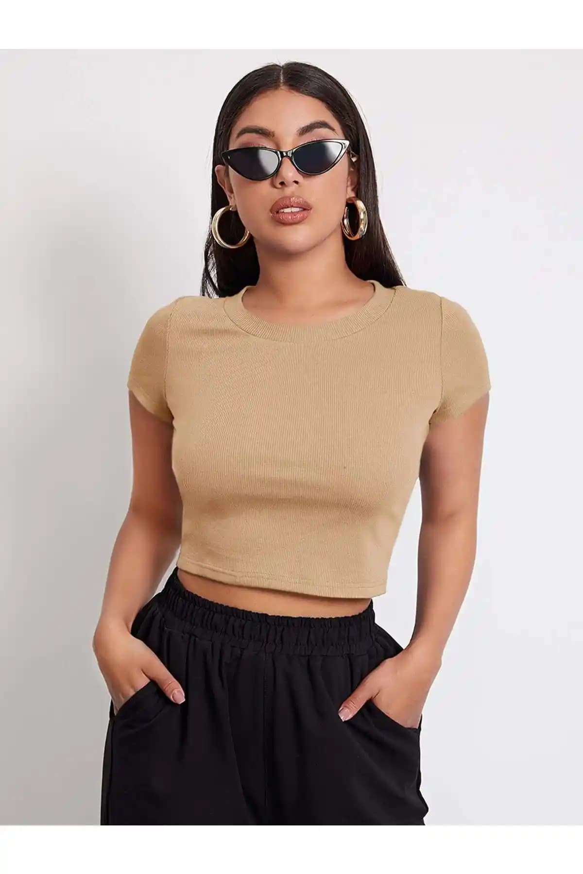 ÖZ PAMUK Kadın Siyah Fitilli Bisiklet Yaka Kaşkorse Crop Bluz İnceleme ve Kullanım İpuçları