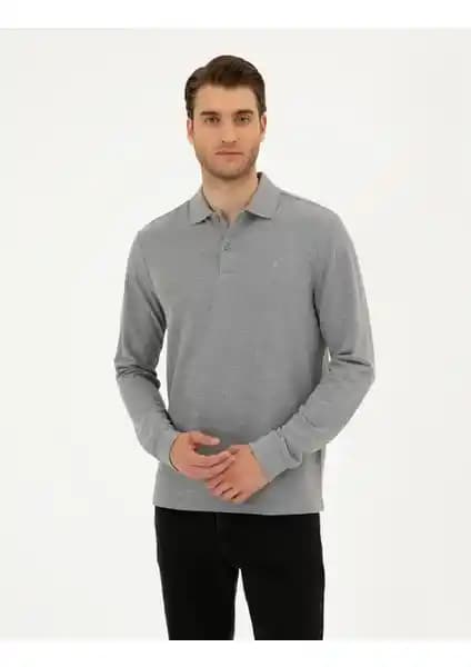 Pierre Cardin Erkek Gri Melanj Slim Fit Basic Sweatshirt İnceleme ve Detaylar
