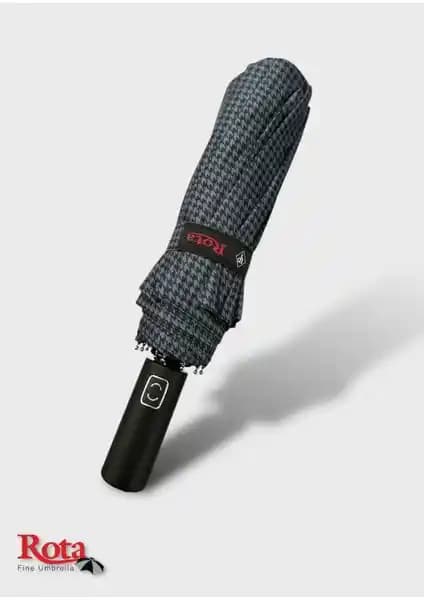 Rota 10 Telli Fiber Tel Otomatik Açılır/Kapanır Şemsiye - Dayanıklı ve Pratik Kullanım
