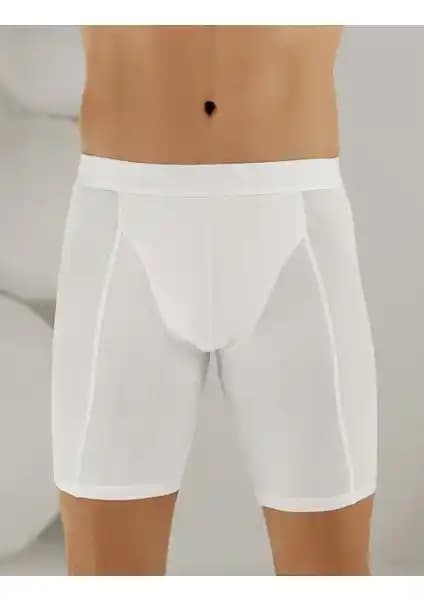 Şahinler Erkek Beyaz Likralı Uzun Boxer ME114 Konfor ve Dayanıklılık Özellikleri