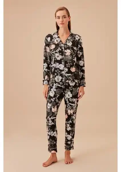 Suwen Black Rose Maskülen Pijama Takımı: Şık ve Rahat Gece Giyim Seçenekleri