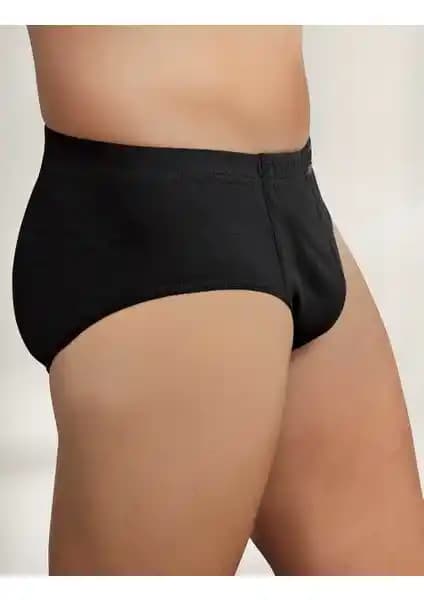 Tutku 6'lı Siyah Erkek Slip Külot Paketi Günlük Rahatlık ve Konfor Sunar