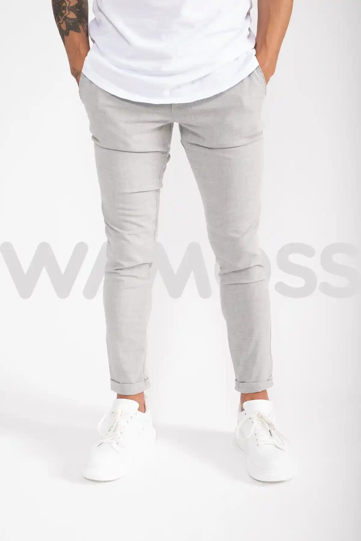 WAMOSSALAPLI Double Paça Slim Fit Joger Pantolon Modern ve Sürdürülebilir Tasarım